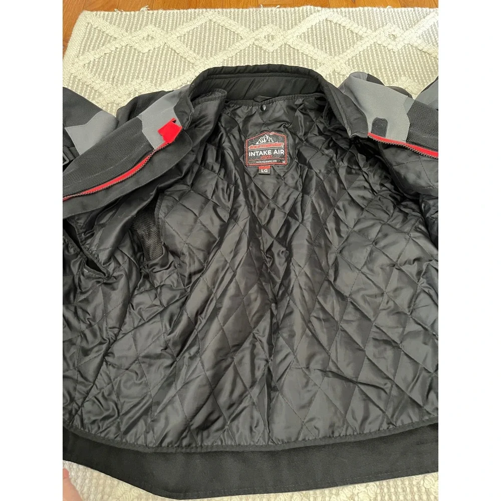 Tourmaster Intake Air‎ V6 Jacket Black Red Woman Size Large Motorcycle